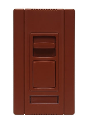 Wattstopper CD703PRED Titan 700W Incandescent Single Pole/ 3-Way, Slide-to-Off Dimmer with Preset, Narrow, Red