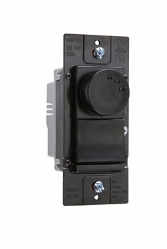 Wattstopper DRDH163PV 1.6A 3-Speed De-hummer Fan Speed Control with Single Pole/3-Way, Backlit Speed Indication, Preset, Brown